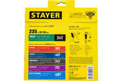 Диск пильный по дереву Быстрый рез (235x32/30 мм; 24T) Stayer 3680-235-32-24_z01