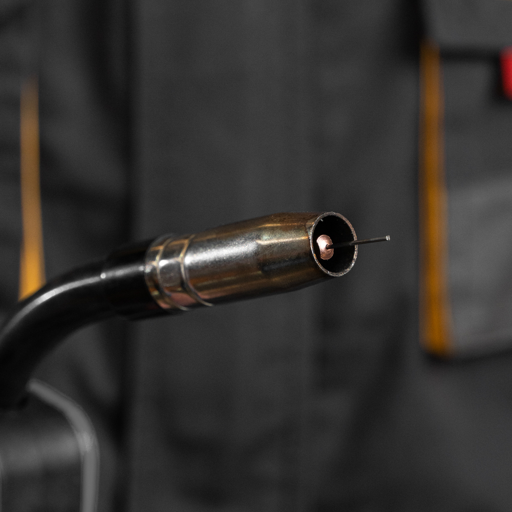 Порошковая проволока Е71TGS, диам. 1 мм, 1 кг, диам. катушки D100 Denzel