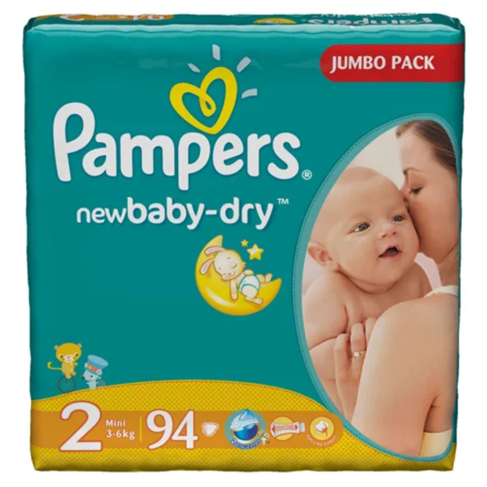 Подгузники Pampers new baby №2 94 шт