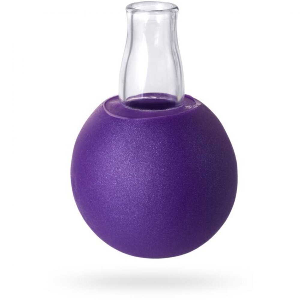 Вакуумная помпа с кольцами для сосков Nipple Sucker (Цвет: фиолетовый с прозрачным)