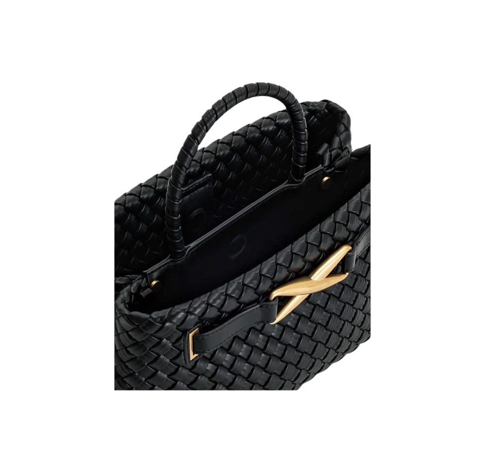 Сумка JW PEI Elora Woven Tote Bag Black