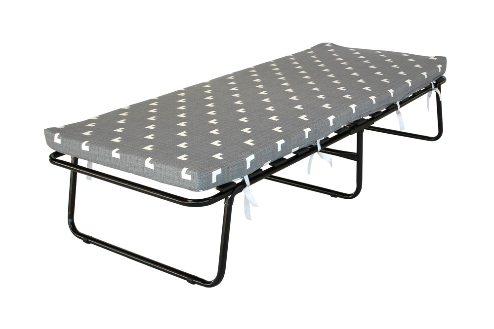 Кровать -тумба Мартина арт.РВ-800-Э-70 (цвет ткани серый рис.тетрис (1 шт. в уп.)