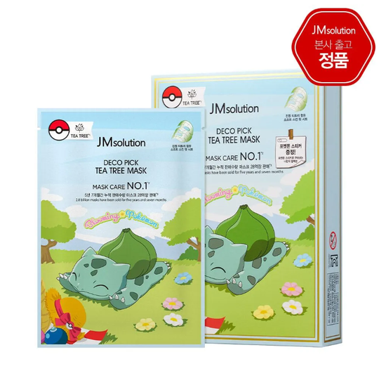 JMsolution Тканевая маска с чайным деревом - Deco Pick Tea Tree Mask Pokemon 30 мл