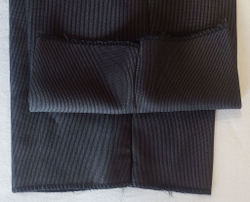 Брюки мужские классические со стрелками чёрные костюмные в рубчик 64