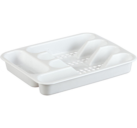 Лоток-вкладыш для столовых приборов 5 секций 33х26х5 см Idea белый