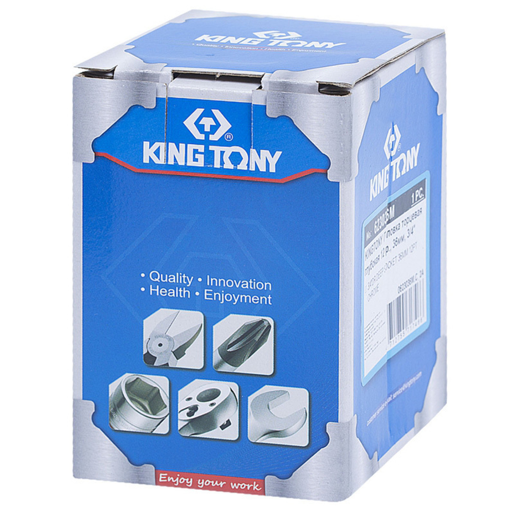 KING TONY (623036M) Головка торцевая глубокая двенадцатигранная 3/4", 36 мм