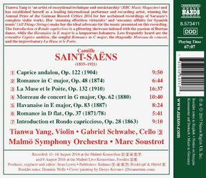 Tianwa Yang, Schwabe, Malmo Symphony Orchestra, Soustrot / Saint-Saens: Works For Violin And Orchestra (CD)