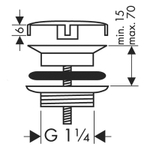 Выпуск для раковины Hansgrohe Полированное золото (50001990)