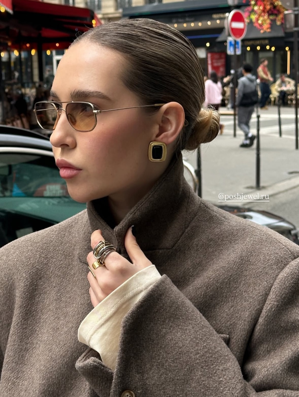 Серьги BLACK gold