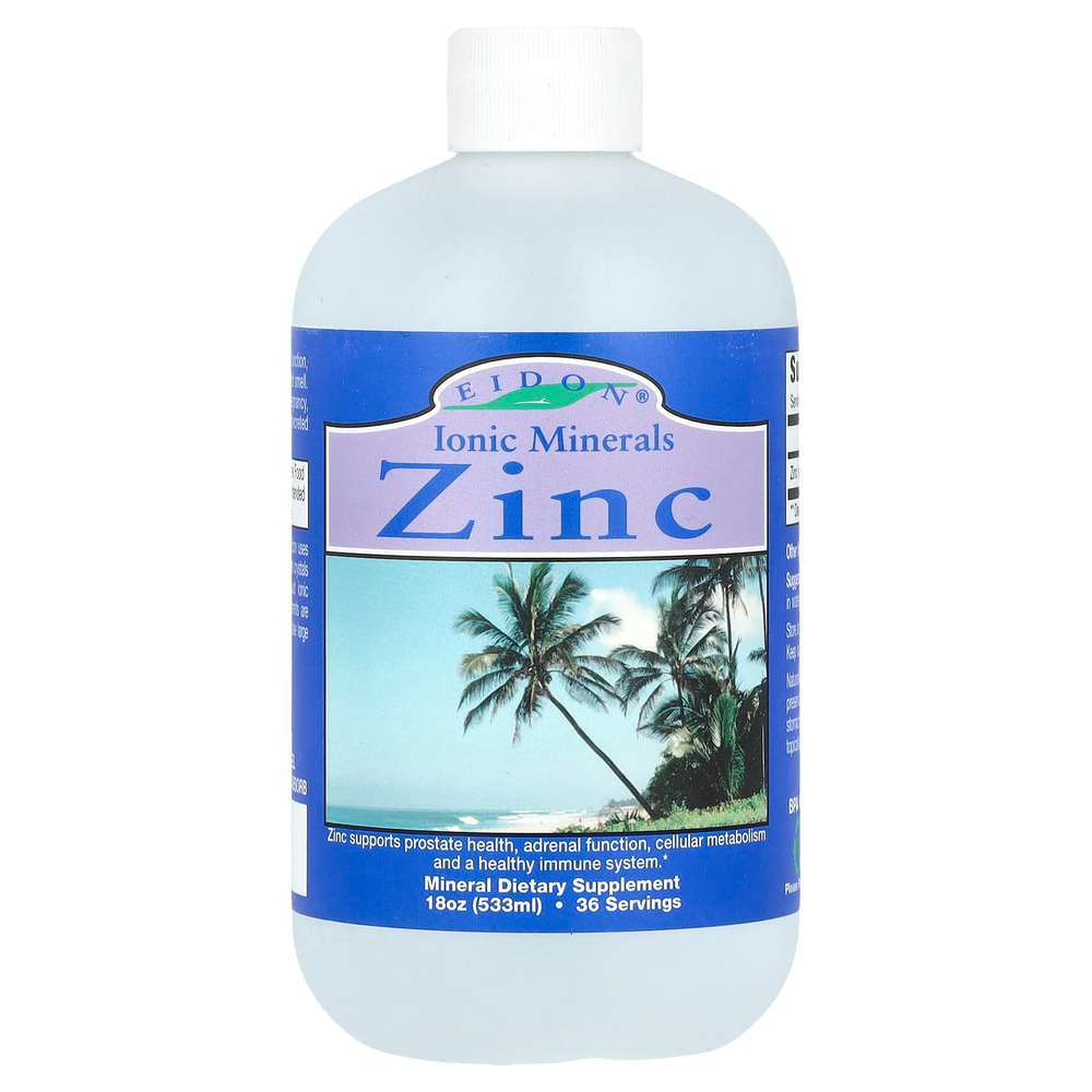 Eidon Ionic Minerals, цинк, 533 мл (18 унций) (7,5 мг на порцию)