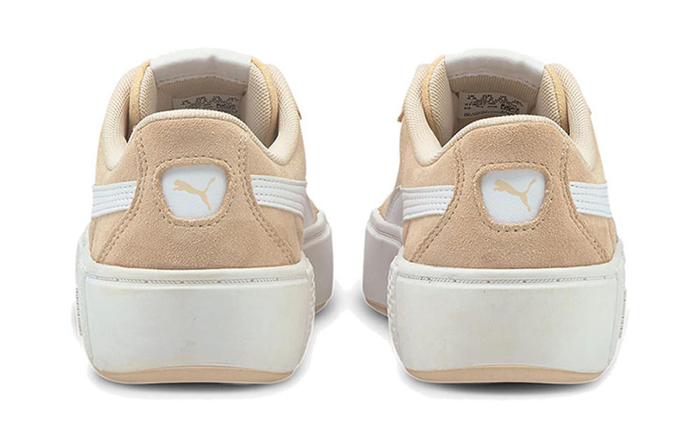 PUMA Smash Platform V2 Suede "Khaki White" Women"s