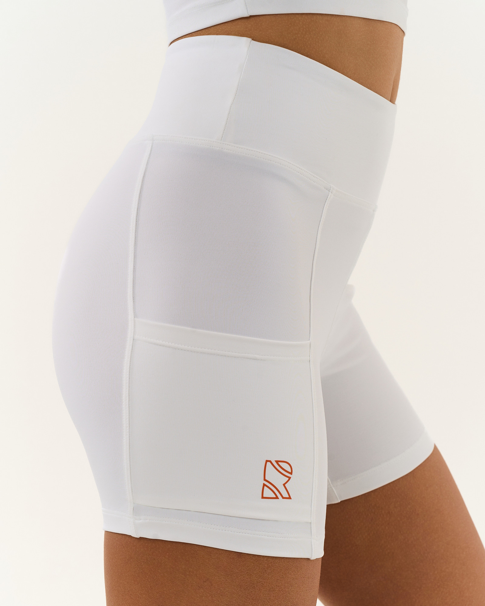 Велосипедки с карманами, White