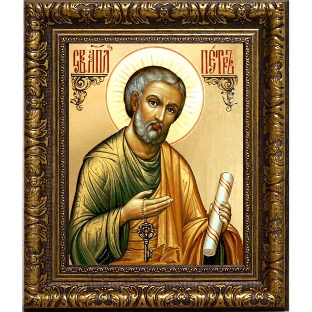 Петр первоверховный апостол. Икона на холсте.