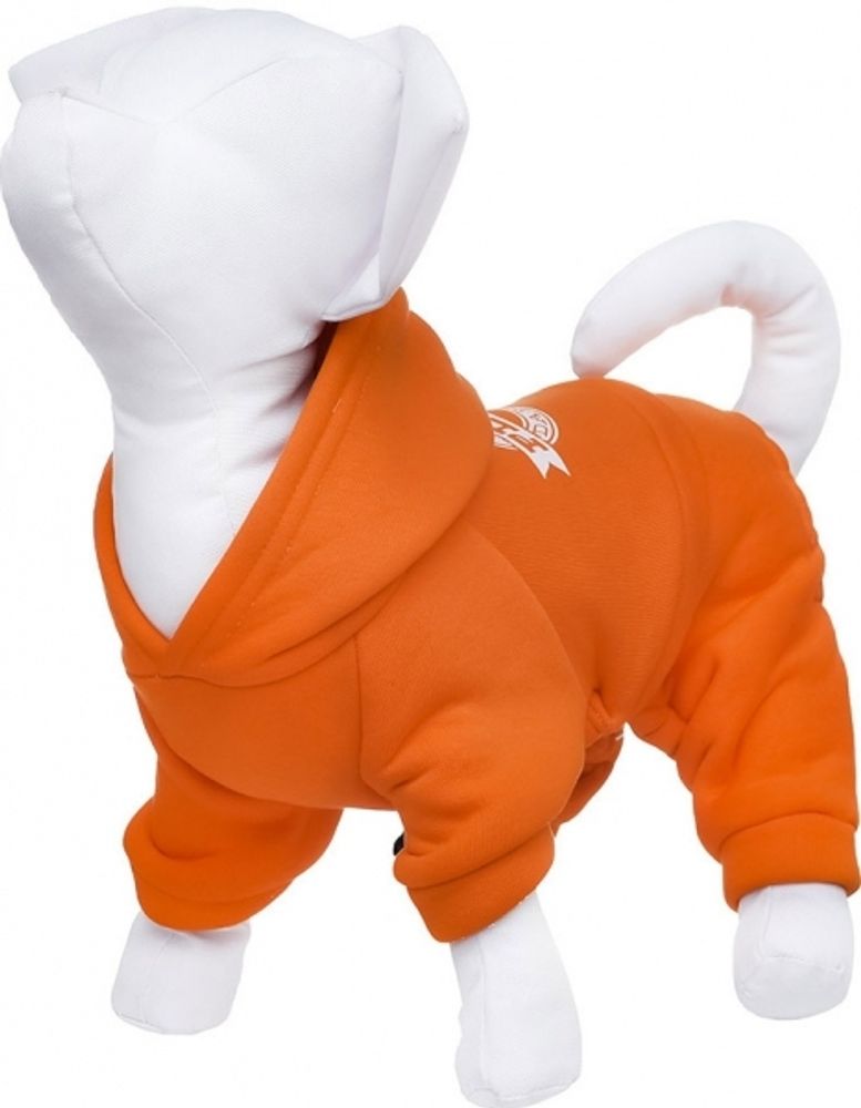 Yami-Yami Костюм для собак, с капюшоном, оранжевый, размер L