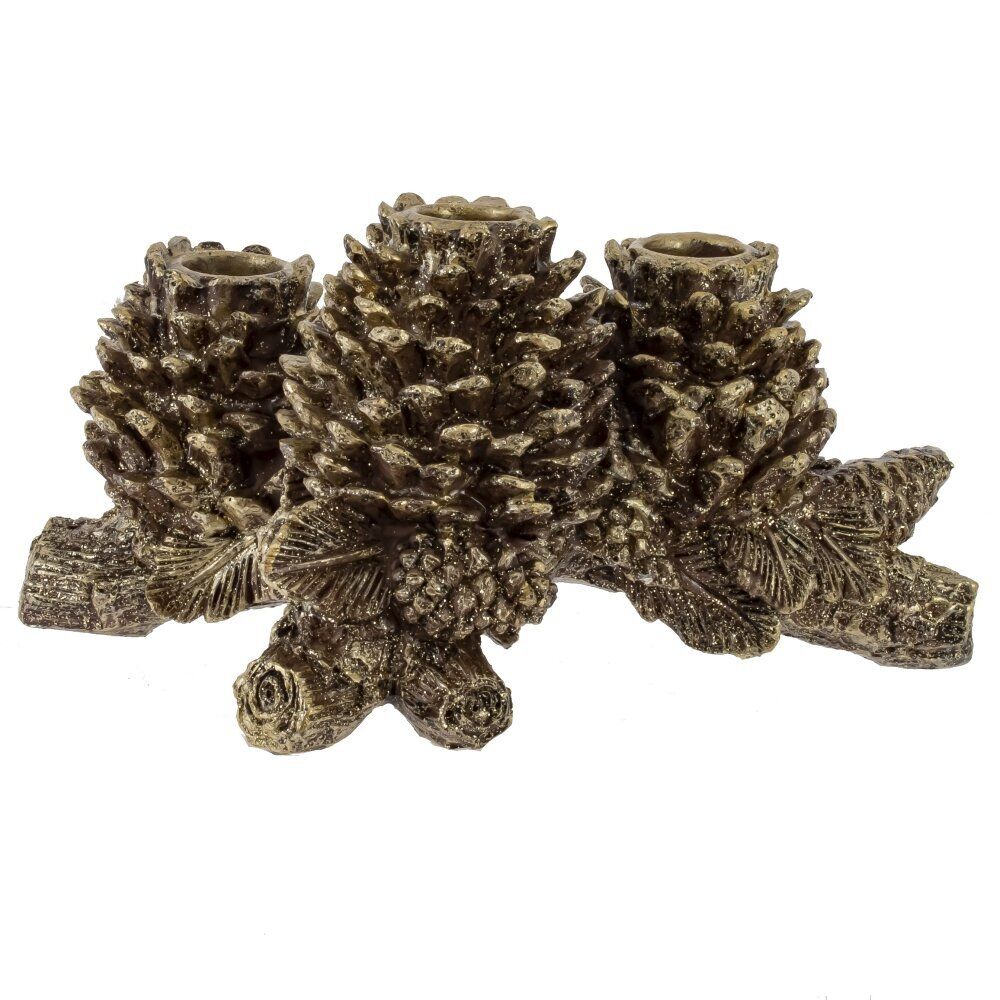 GAEM Подсвечник "Шишки", L21,5 W12 H11 см