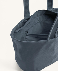 OYSHO Мягкая сумка-шоппер на молнии, темно-синий