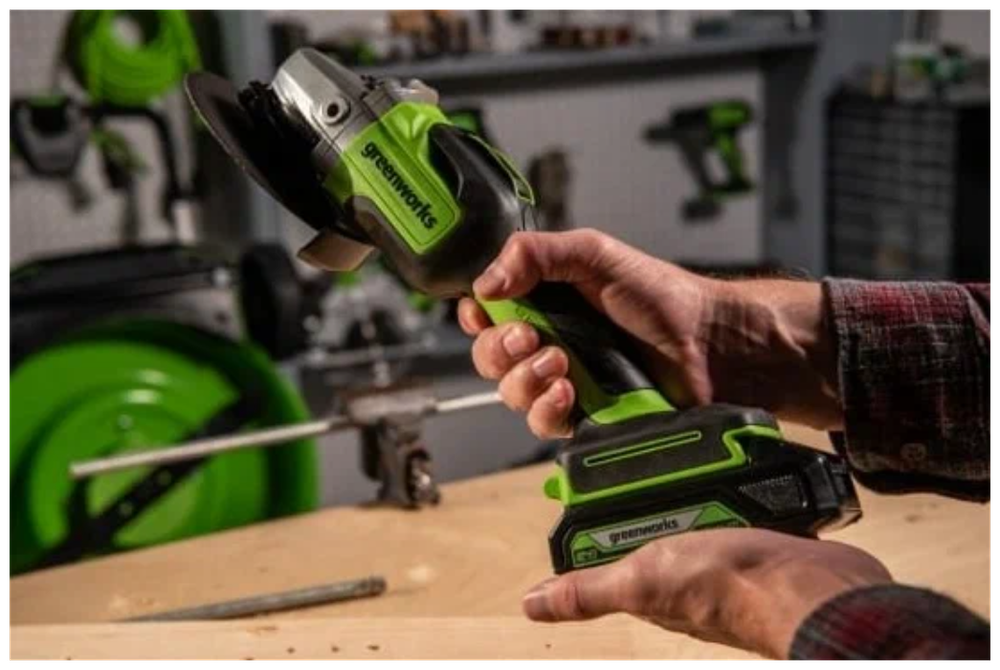 УШМ GREENWORKS GD24AGK2 в компл. с АКБ 2Ач. и ЗУ (3200207UA)