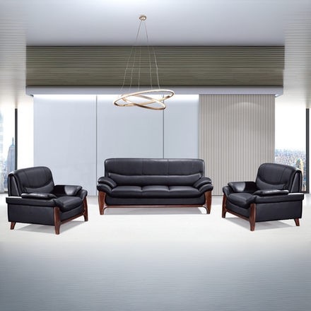 Комплект диван+2 кресла 957 3+1+1 black pu