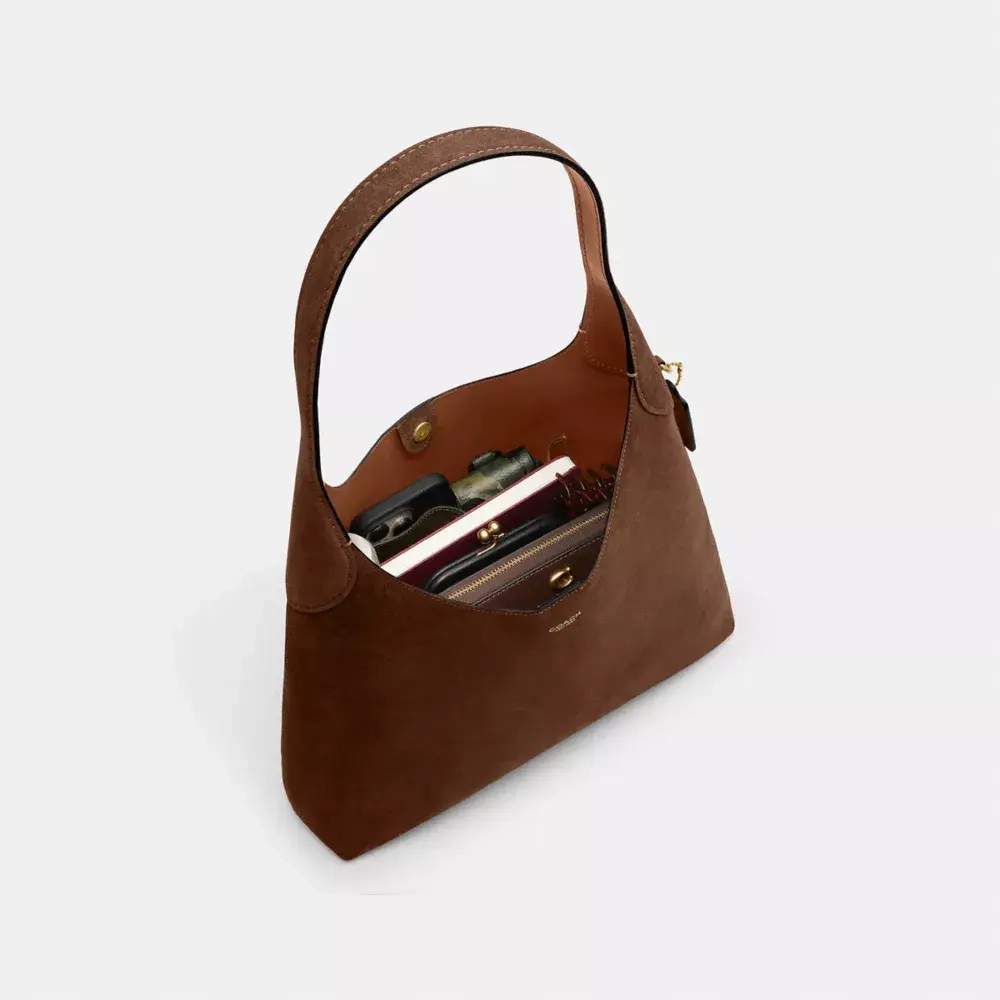 COACH СУМКА ЧЕРЕЗ ПЛЕЧО BROOKLYN 34, КОРИЧНЕВЫЙ