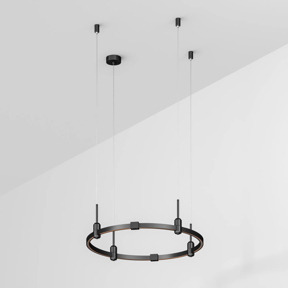 Основание ART-APRIORI-ROUND-HANG-R600 (BK) (Arlight, IP20 Металл, 3 года) 048487