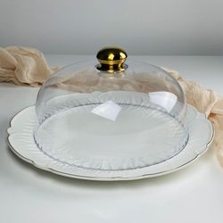 Lenardi 109-271 Блюдо 34,5см с крышкой ORCHIDEA в под.уп.(х6)Фарфор