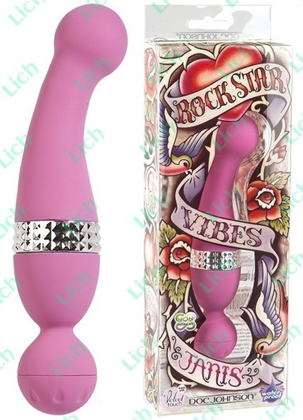 Силиконовый вибромассажер ROCK STAR JANIS