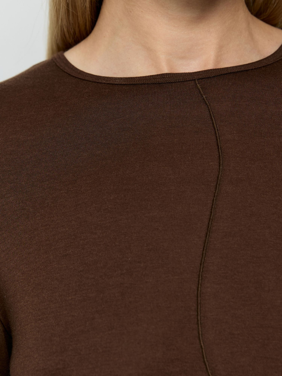 Лонгслив с рельефным швом