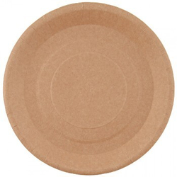 Тарелка картон. 180мм ECO PLATE КРАФТ / 100 шт