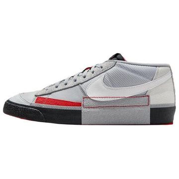 NIKE BLAZER Кроссовки для скейтбординга Низкие Серый Белый Мужские