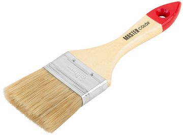 Кисть флейцевая, натур. щетина, 55% топс, лакиров.ручка, ширина 50 мм