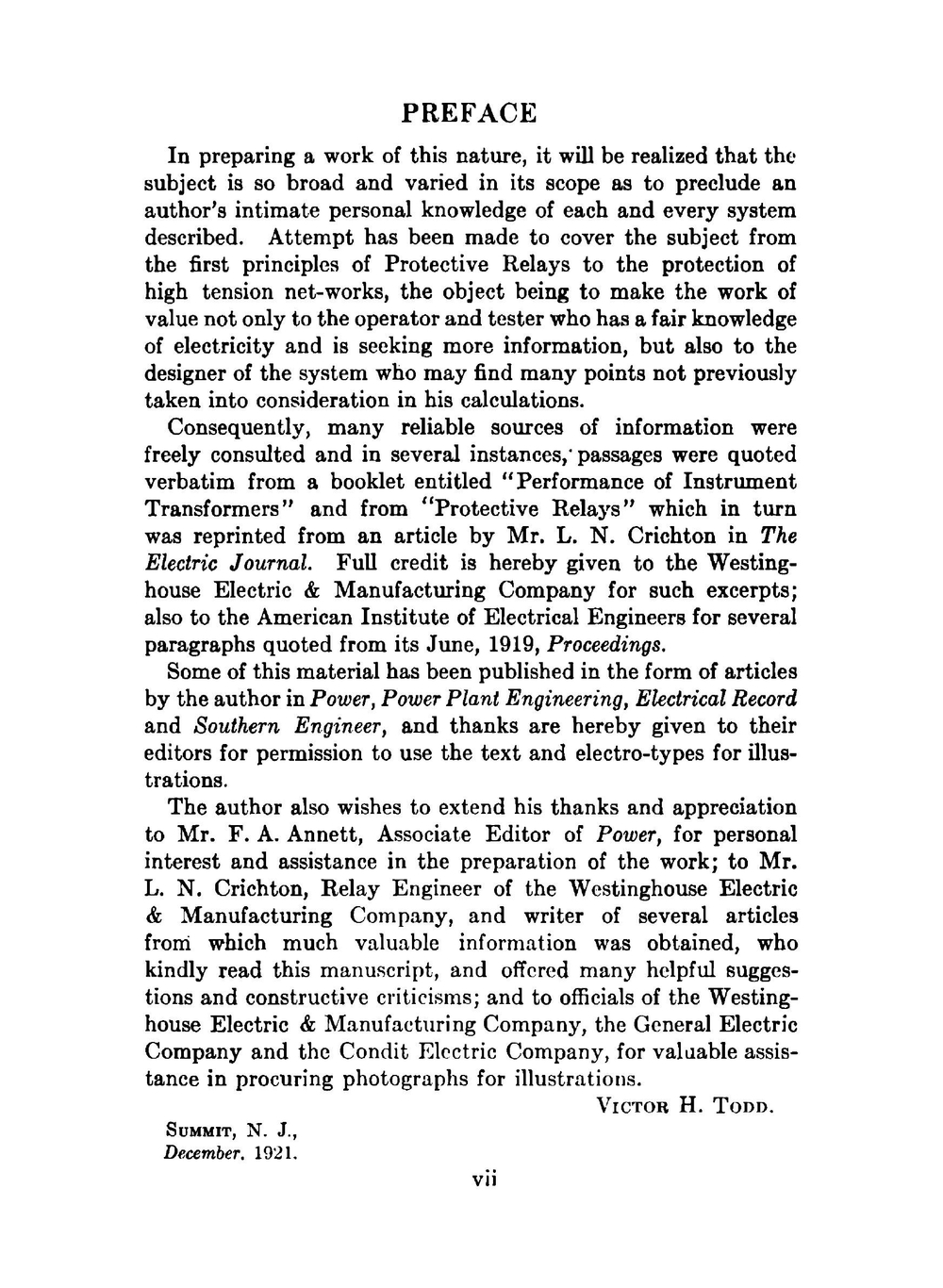 Protective Relays: Their Theory, Design, and Practical Operation | Victor H. Todd