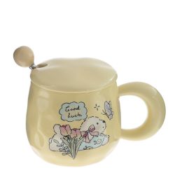 GAEM Кружка с крышкой и ложкой, 360 мл, L14 W9,5 H9,5 см, 4в.