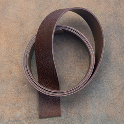 Ременная заготовка Grain Dark Cognac (2,8+ мм), цв. Коричневый