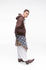 Купить Худи Kraizy Stripes Logo Heart шоколадный Худи Kraizy Stripes Logo Heart шоколадный