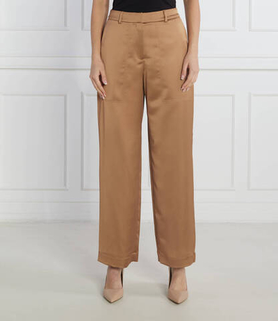 сатиновые брюки tesatina BOSS BLACK - коричневый(50482501)