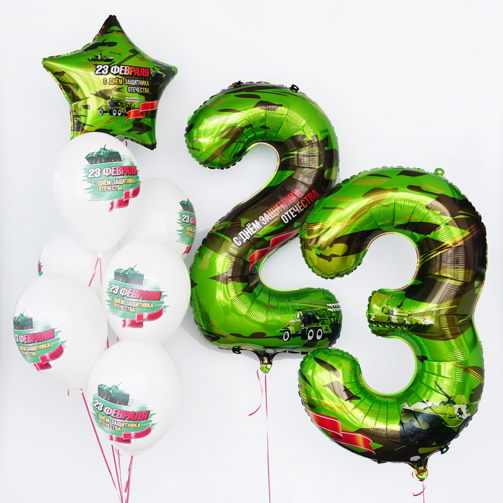 Композиция гелиевых шаров Мужчине