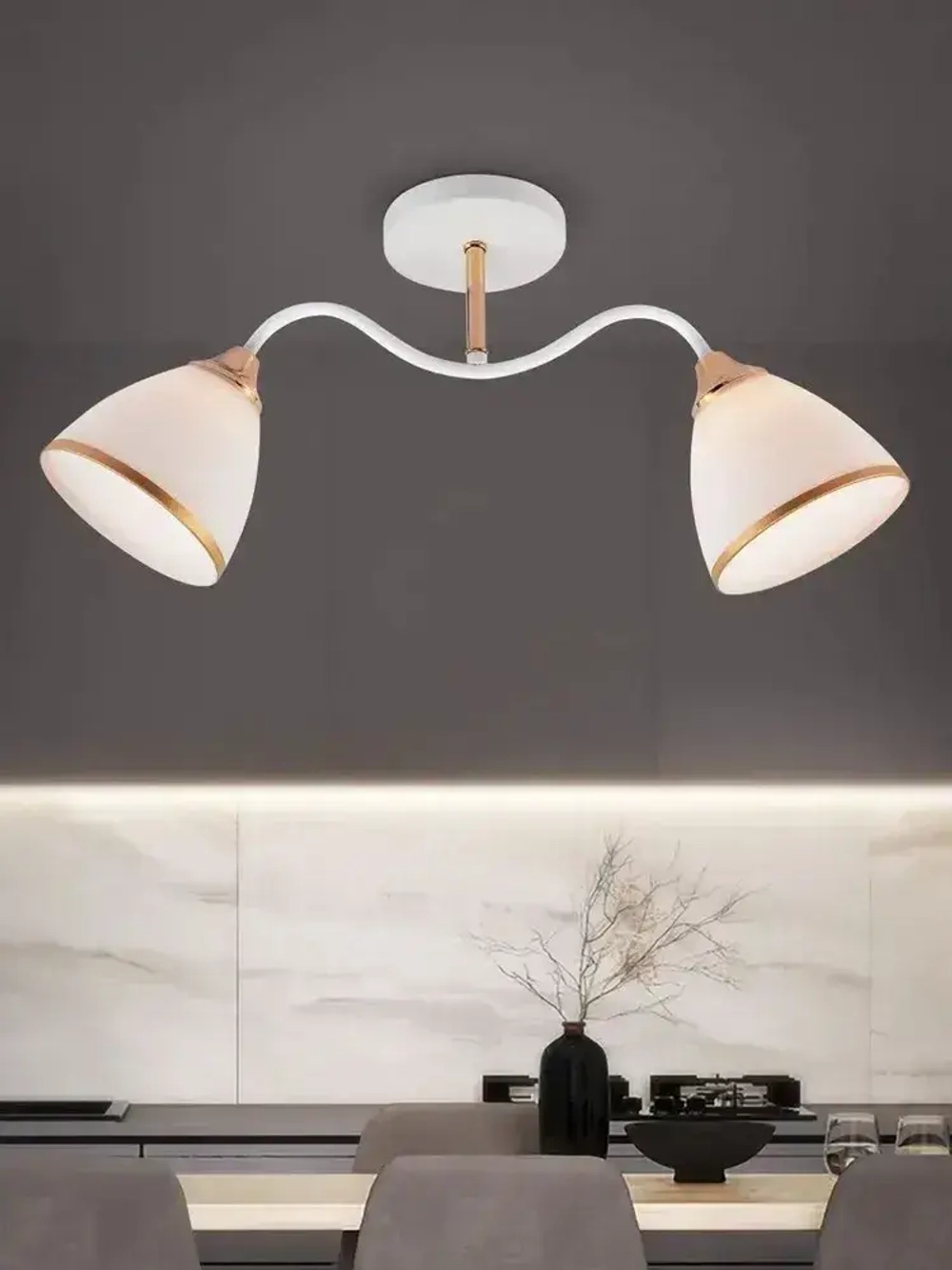 Люстра Rivoli Debbie 3156-312 2 х Е27 60 Вт модерн