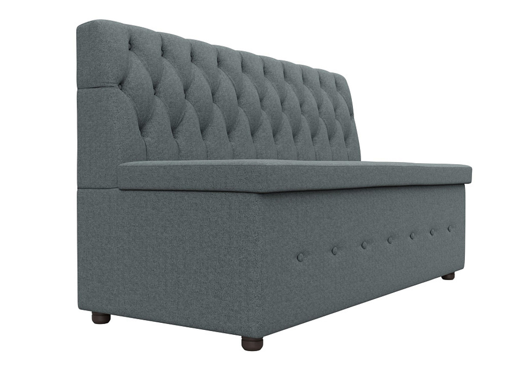 Диван кухонный прямой Вента, Амур 07 серый, Рогожка, 123739