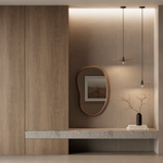 Зеркало настенное torhill, 64х99 см, коричневое