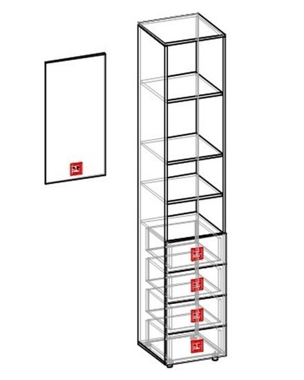 Шкаф КЕЙТИ-2 правый