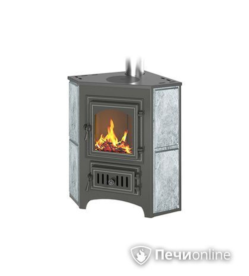 Печь-камин Везувий ПК-01(220) угловой с комфоркой (т/х) 9 кВт(150 м3)