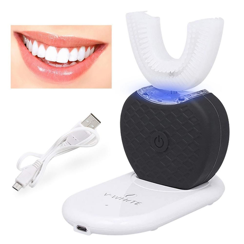 Электрическая зубная щетка капа с док-станцией для зарядки