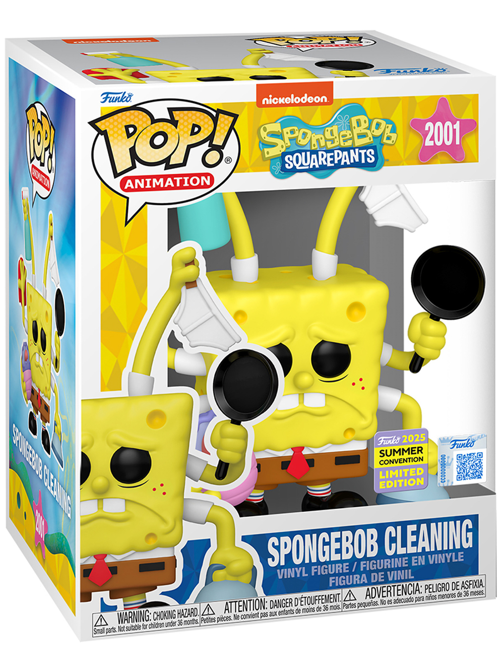 Фигурка Funko POP! Premium Animation Spongebob SquarePants Spongebob Cleaning SDCC25(Exc)(2001)87948