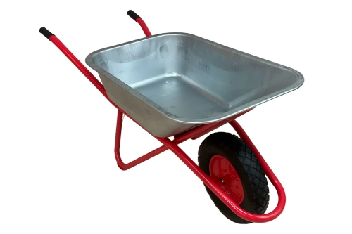 Тачка строительная одноколесная на пневматическом колесе Ø390 мм (110 л) SAMTOOLS