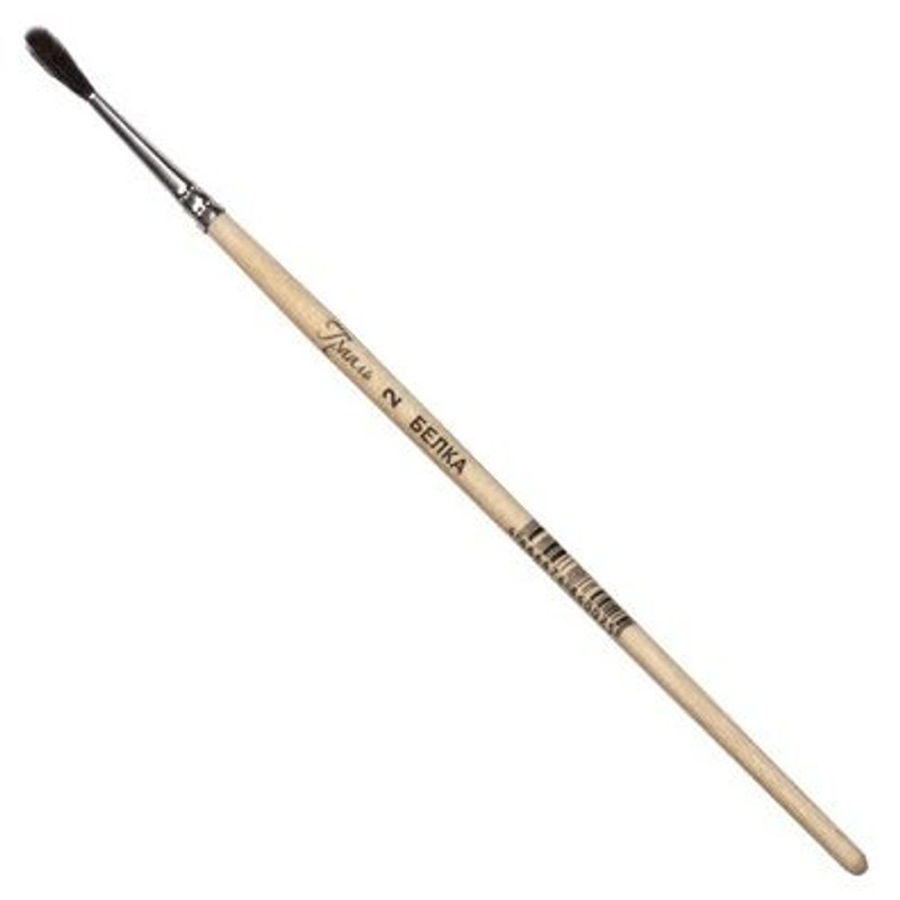 Кисть ГРААЛЬ, белка сосновая, живописная (1 штука), круглая, №2, КХБ№2