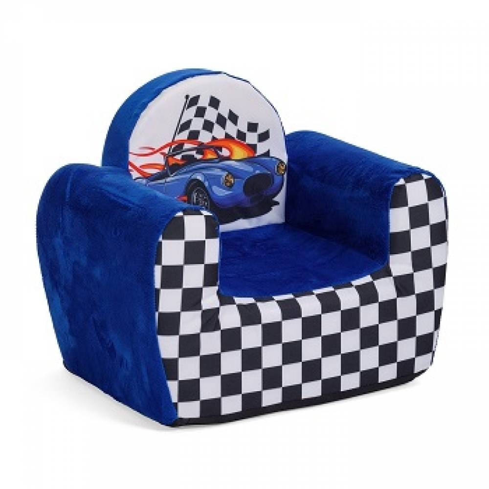 Кресло мягкое Тутси "Скорость" (синий, модель "Детство"), 732-2021
