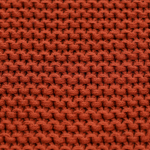 Плед из хлопка жемчужной вязки терракотового цвета из коллекции essential, 130х180 см