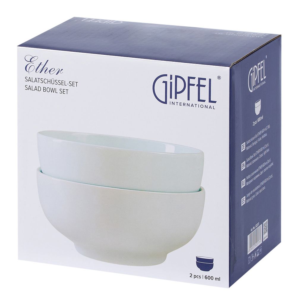 Набор салатников Gipfel Ether 52217 600 мл