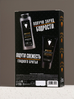 Подарочный набор «Подарок джентльмену», бодрящий гель для душа 250 мл, гель для бритья 110 мл