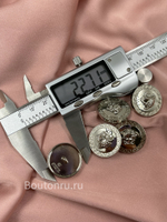 Пуговицы Верс. серебристые